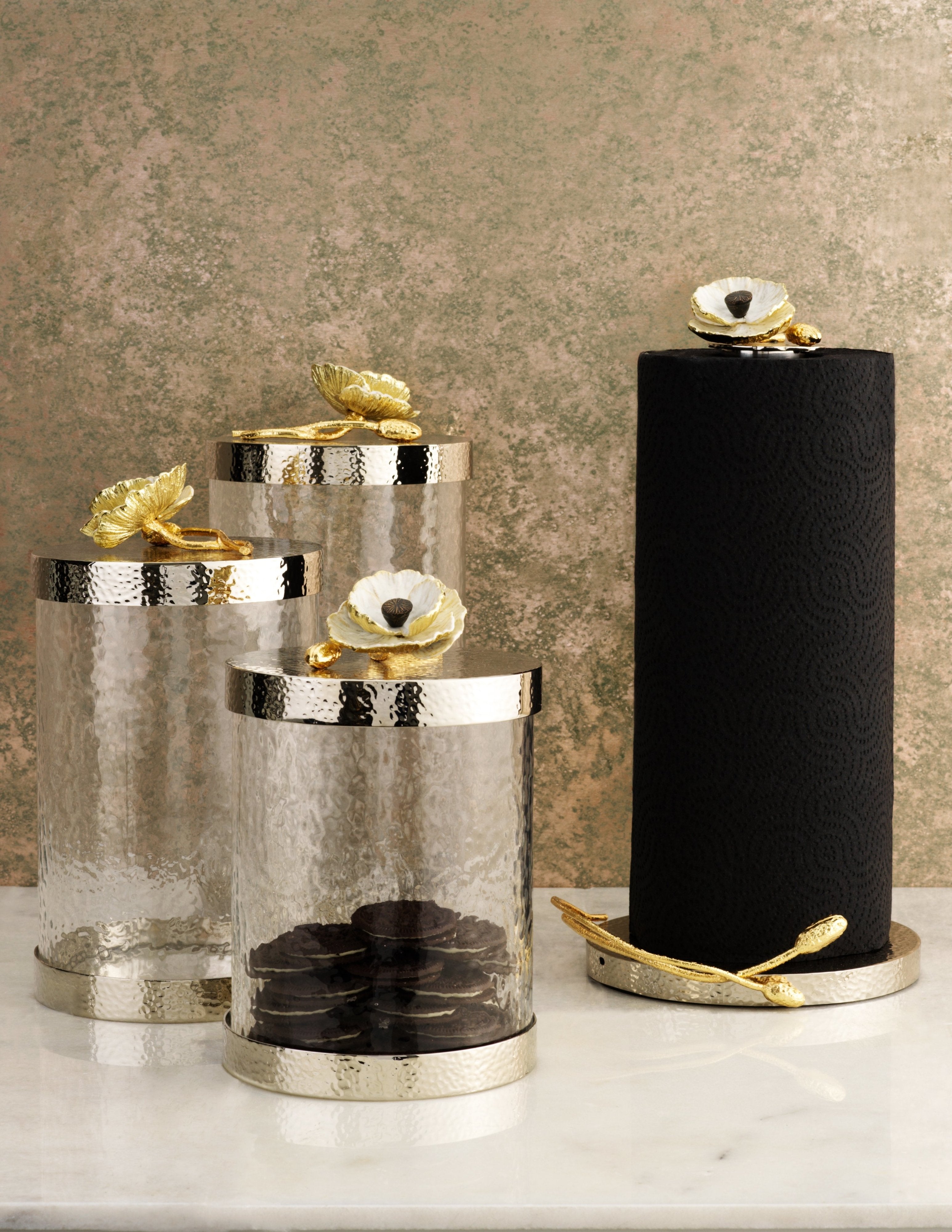 Stainless Steel Anemone Paper Towel Holder - Elegant & Functional Kitchen Organizer for Countertop or Wall Mount - Perfect for Home, Office, or Restaurant Use