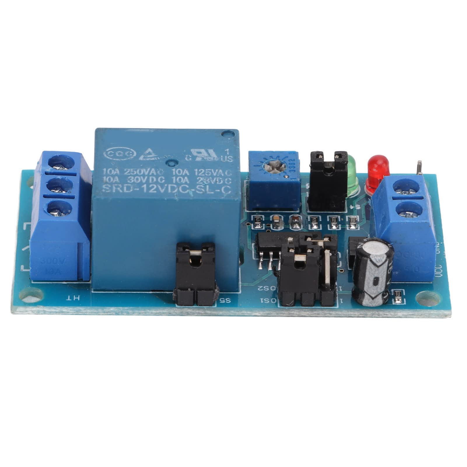 Time Delay Relay Module - Adjustable Cycle Timer Controller for Industrial Automation & DIY Projects | Multifunctional Delay Switch for HVAC, Lighting, and Motor Control