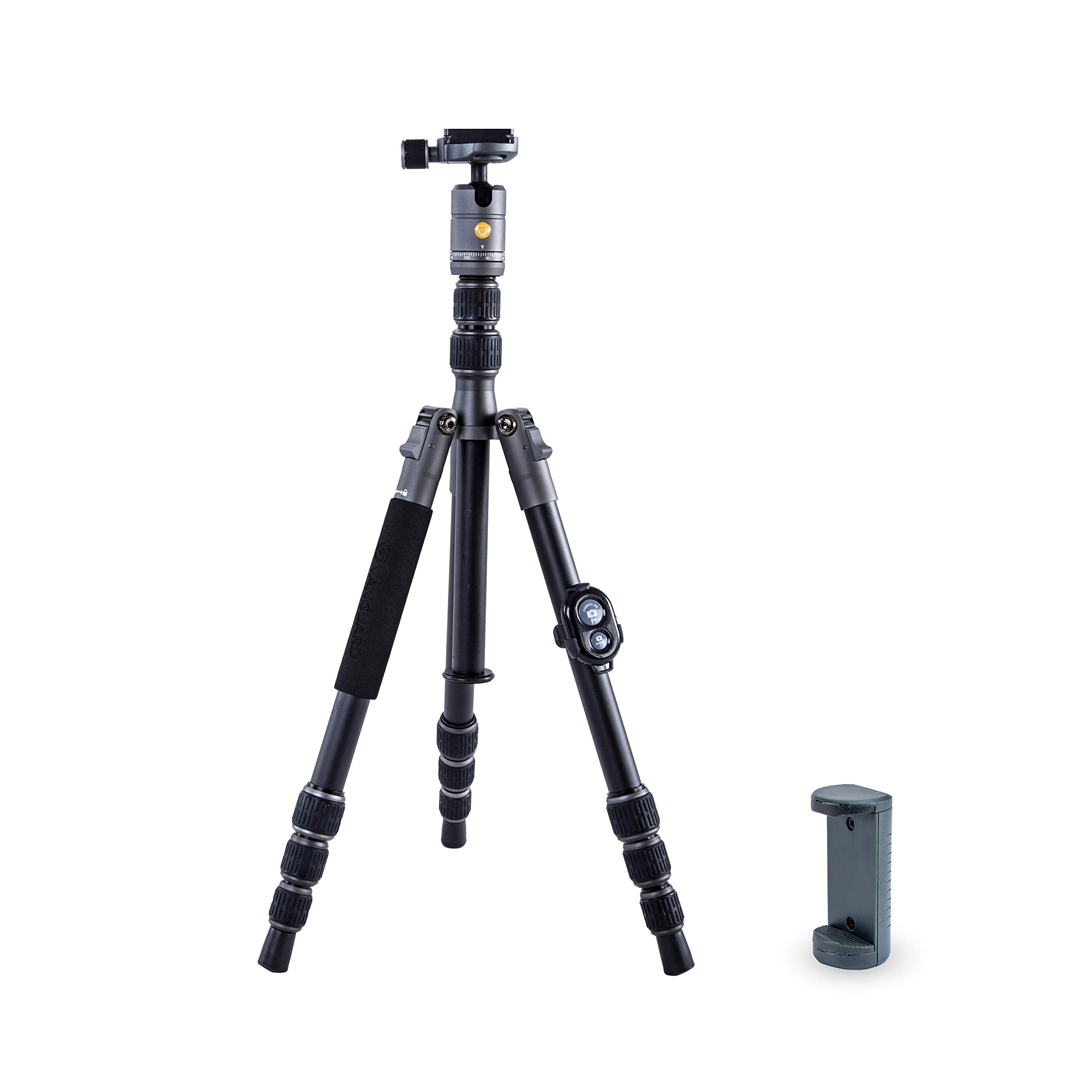Vanguard VEO 3GO 204AB 20mm Aluminum Travel Tripod - Lightweight Compact Tripod for Travel, Photography & Vlogging - Perfect for Outdoor Adventures, Hiking & Content Creation