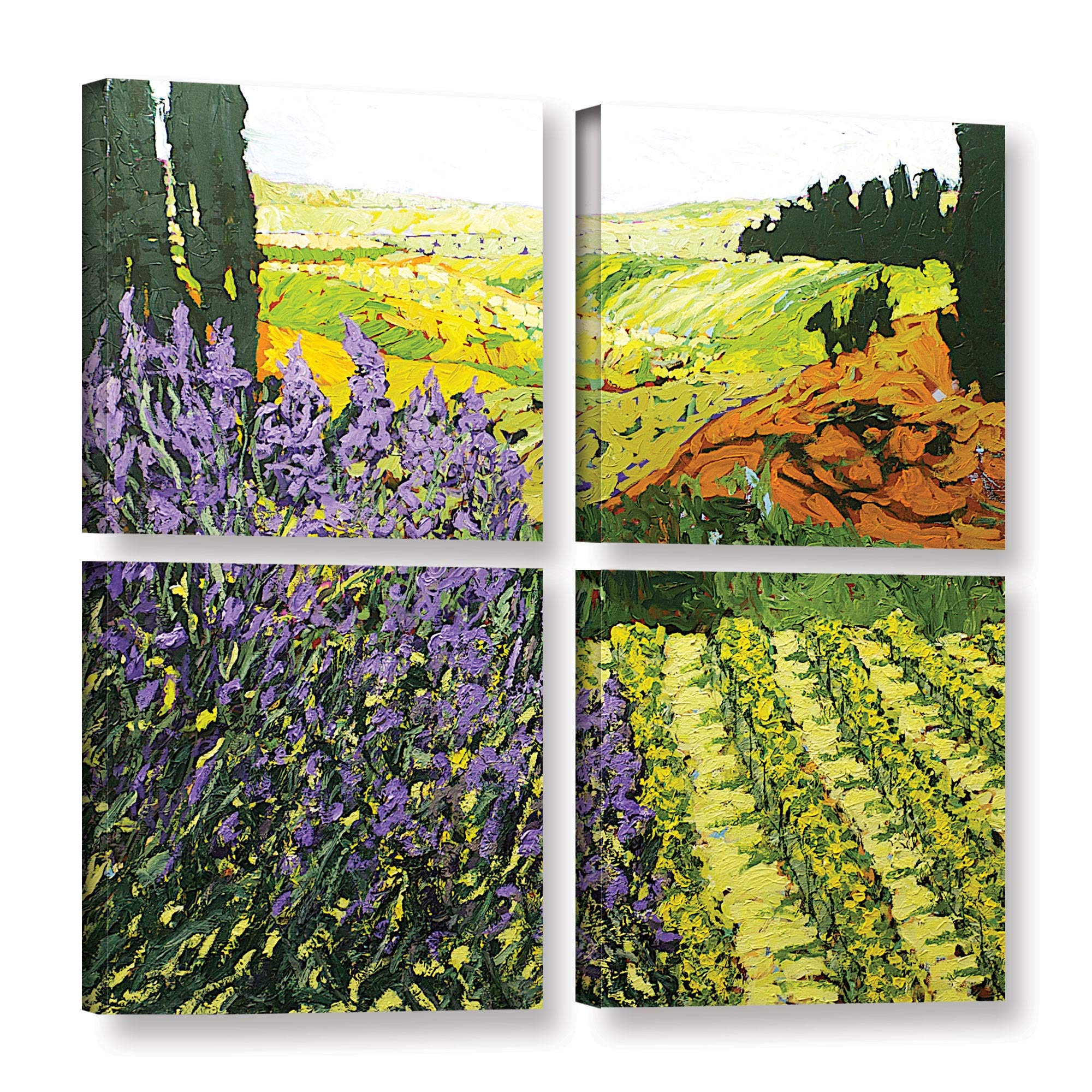 ArtWall Allan Friedlander 'It's Magic' 4-Piece Gallery-Wrapped Canvas Square Set - Multi 36