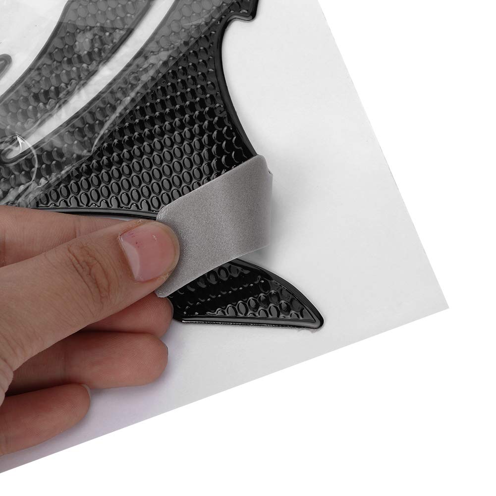 3D Motorcycle Tank Pad Protector - Black for Yamaha, Suzuki, Kawasaki, Honda - Ride in Style