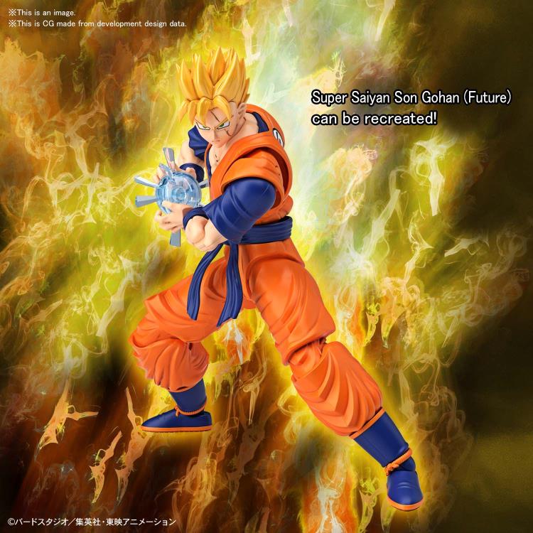Figure Rise Standard Dragon Ball Z Ultimate Gohan & Future Gohan Action Figure Model Kit - Perfect for Anime Collectors and DBZ Fans Display