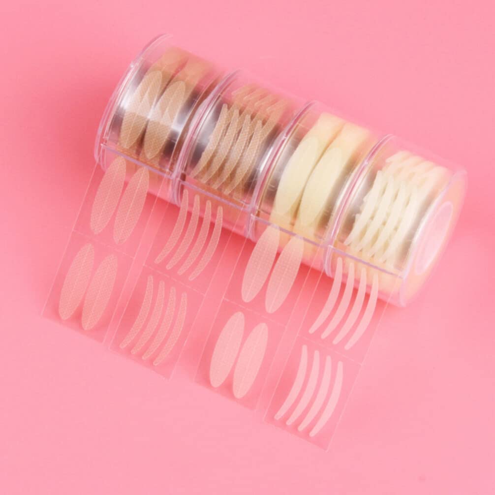 iplusmile Double Eyelid Tape - 1200pcs Self-Adhesive Invisible Eyelid Strips for Monolid & Hooded Eyes (Mesh Pattern S+L) | Natural Eye Lift, Asian Beauty, Makeup Enhancement for Daily Use & Special Occasions