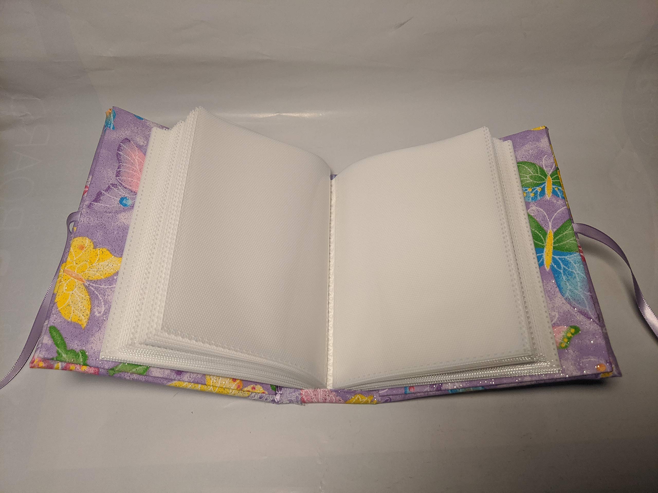 Personalized Baby Photo Album for Girls - Custom Butterfly Design 7x5 Inch Holds 100 4x6 Photos - Perfect for Baby Showers, First Birthday Gifts & Memory Keepsakes