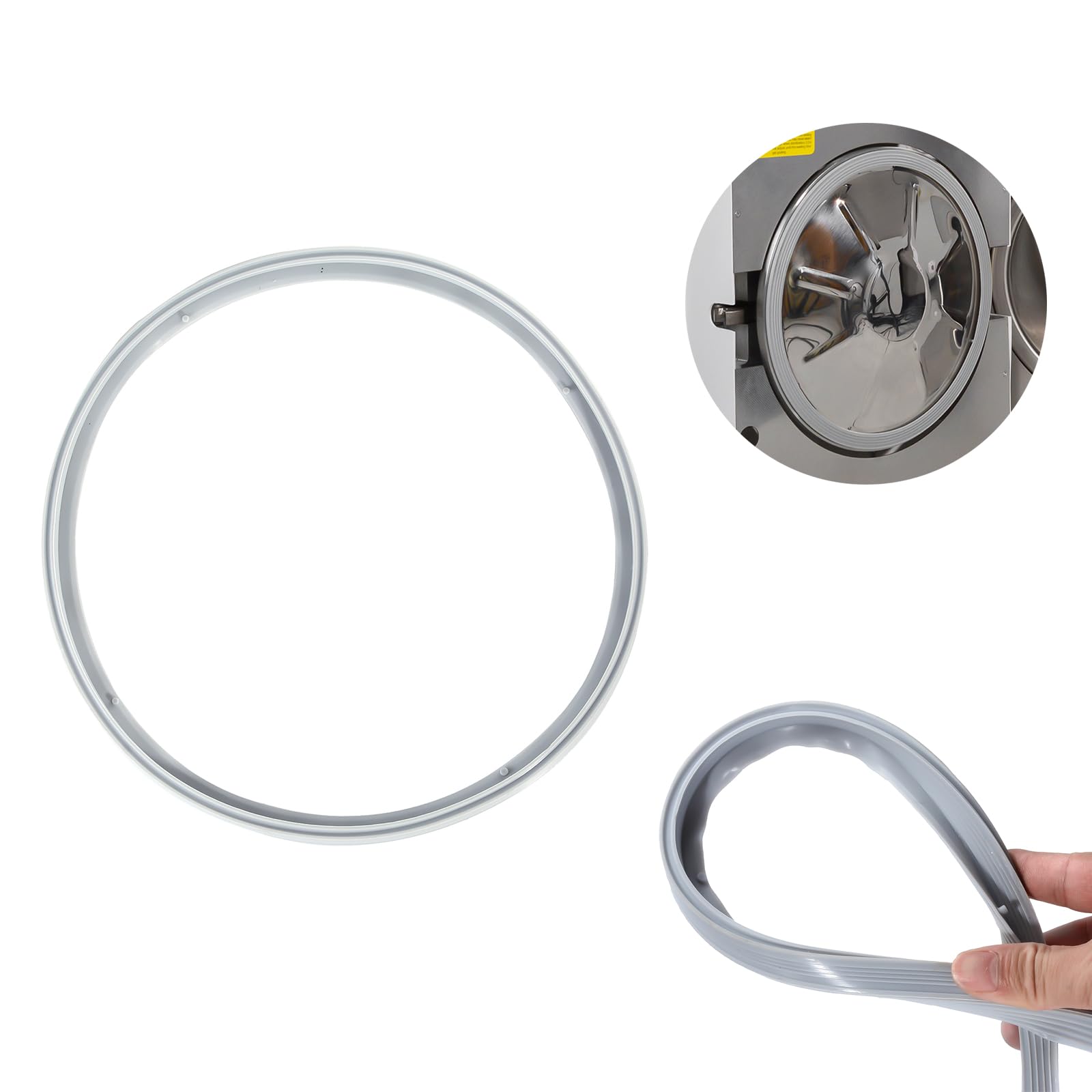 16L/18L/23L Autoclave Sterilizer Rubber Door Gasket Replacement for JCH/JQ/JY/JC-Series - Durable Seal for Laboratory, Medical & Dental Equipment (Perfect for Sterilization Chambers)