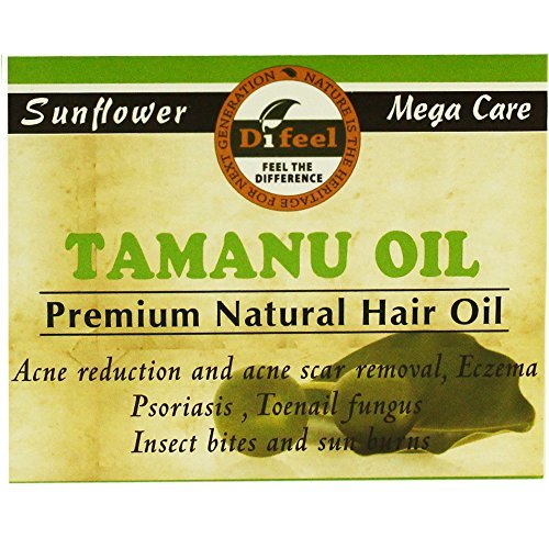Premium Sunflower Tamanu Oil - 100% Natural Hair Growth Treatment (2.5oz) for Dry, Damaged Hair - Perfect for Scalp Massage & Overnight Hair Mask