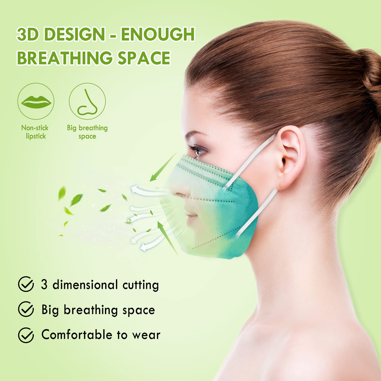 KN95 Face Masks for Women & Men - 30 Pack Individually Wrapped Tie-Dye Design, 5-Ply Breathable Comfortable Protective Masks for Daily Use, Work & Travel
