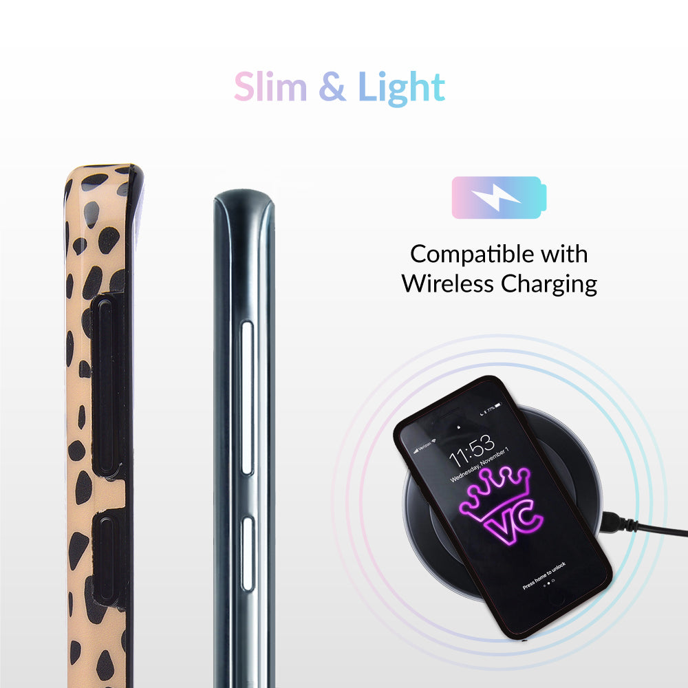 Spotted Nude Cheetah Print Samsung Galaxy Phone Case - Slim Protective Cover for Galaxy S23/S22/S21 - Stylish Animal Print Design for Women & Girls (Perfect for Travel, Work & Everyday Use)