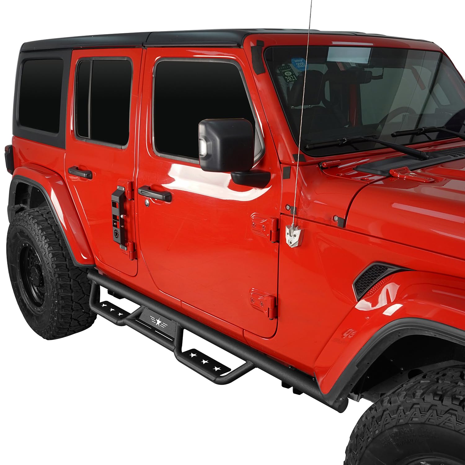 u-Box JLU Running Board Nerf Side Step Bars for Jeep Wrangler JL Unlimited 4-Door (2018-2025) - Heavy Duty Aluminum Alloy Off-Road Side Steps - Easy Installation & Enhanced Vehicle Access for Adventure & Daily Driving