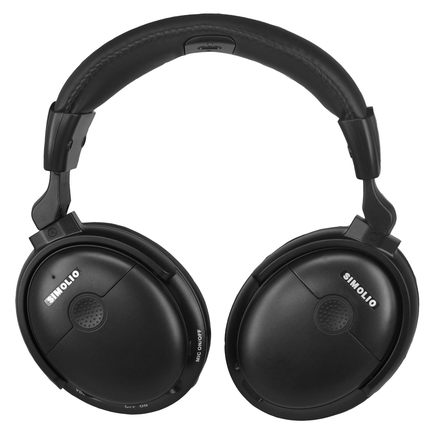 SIMOLIO 2.4GHz Wireless TV Headphones - Replacement Receiver for In-Ear & Over-Ear Headsets (Headset Only, No Transmitter) - Perfect for Home Theater, Late Night TV Watching & Private Listening