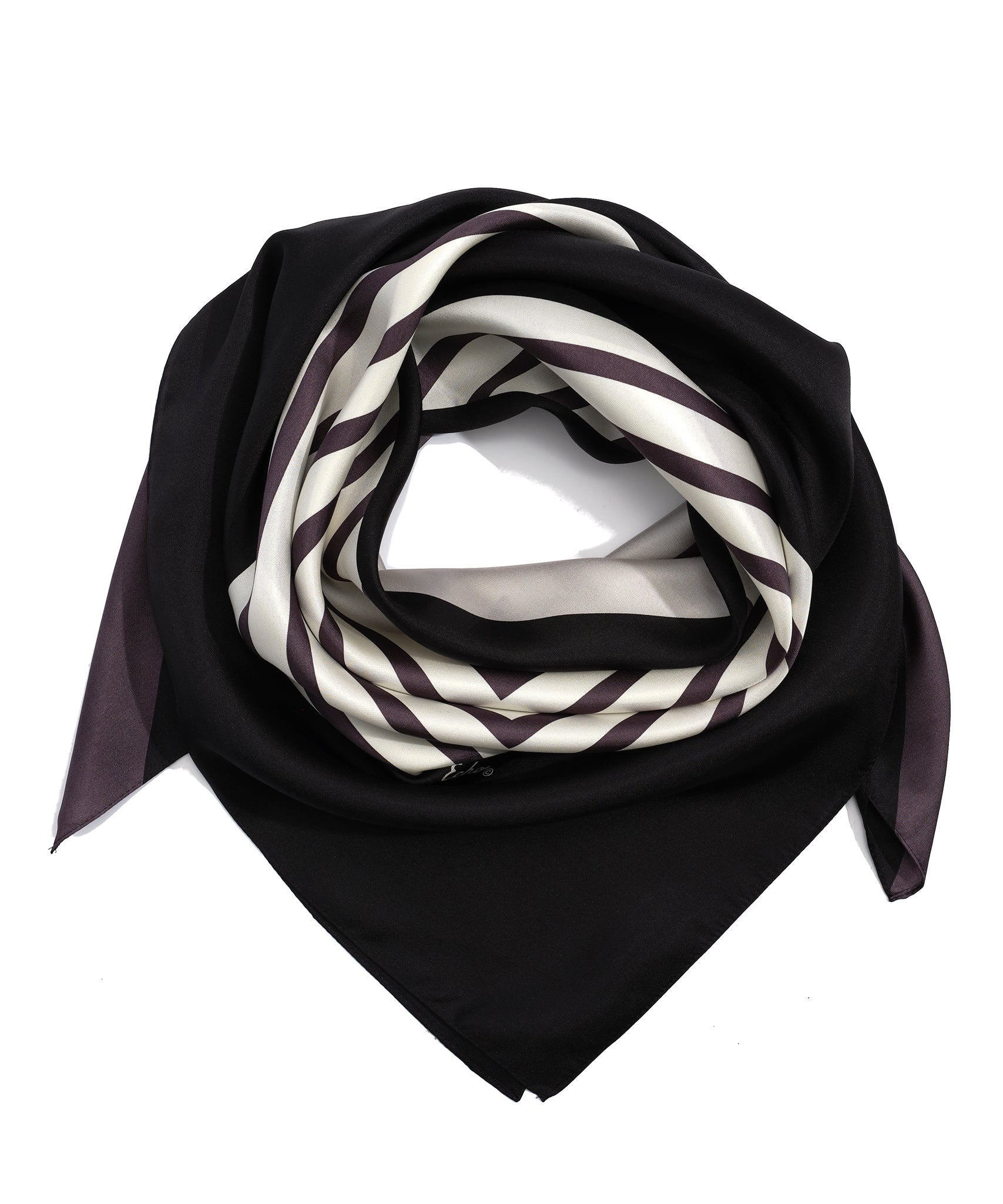 Super Stripe 35 Silk Square Scarf - Elegant Fashion Accessory for Women, Perfect for Office, Parties & Special Occasions