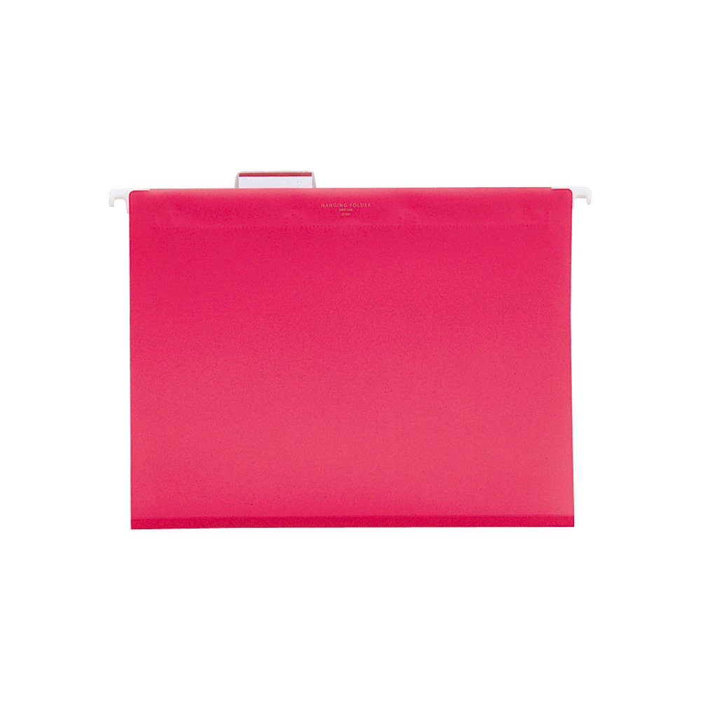Lihit Lab G1641-3 Red Hanging File Folders - 5 Pack for Office Organization | File Storage & Document Management Solution