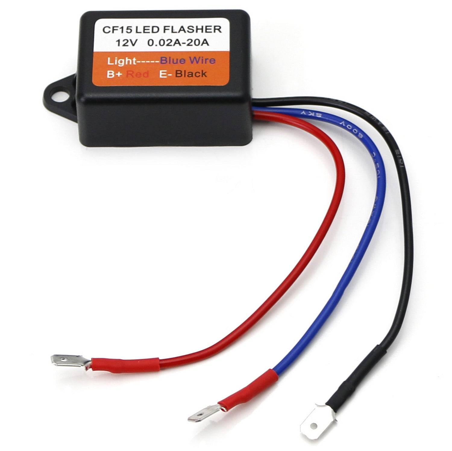 3 Pin CF13/CF14/CF15 Interchangeable Electronic LED Flasher Relay - Compatible with LED Bulbs for Cars, Trucks, Motorcycles & Turn Signal Lights
