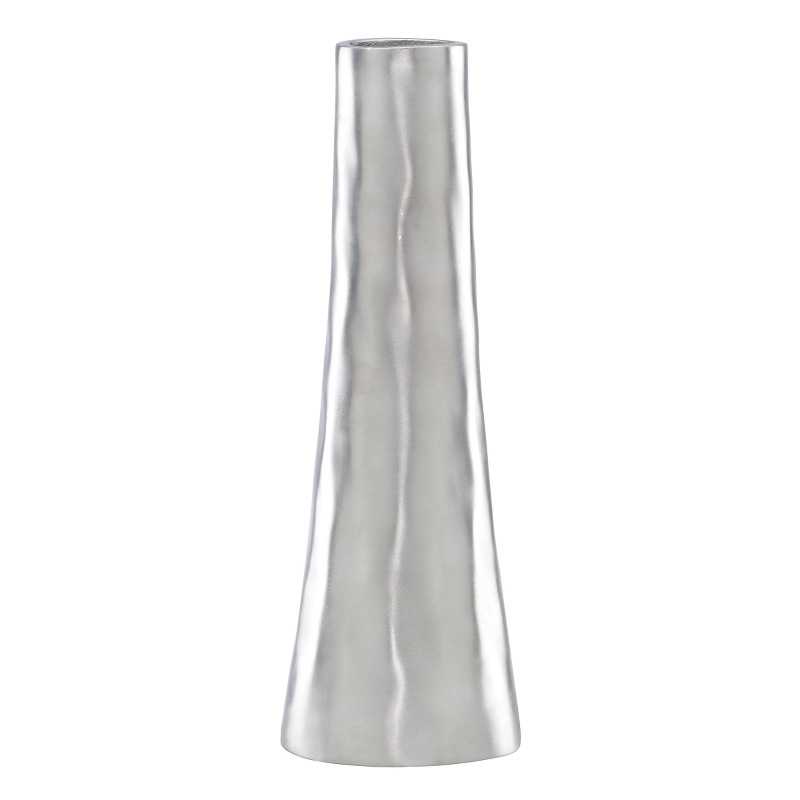 Lenox Donna Karan Dimension Metal Cone Vase - Medium Size Modern Home Decor for Living Room, Dining Table & Wedding Centerpieces
