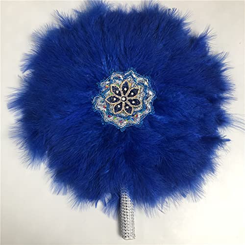 Luxury Handmade African Wedding Feather Fans - Custom DIY Handheld Dance Fans for Wedding Photo Props, Bridal Shower Gifts & Party Favors | Perfect for Cultural Celebrations, Photo Shoots & Special Events