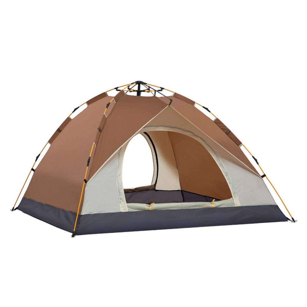 Best 2-Person Camping Tent - Lightweight, Waterproof & Portable for Couples Travel, Hiking & Backpacking - Perfect for Outdoor Adventures, Beach Trips & Mountain Expeditions (Coffee 3)