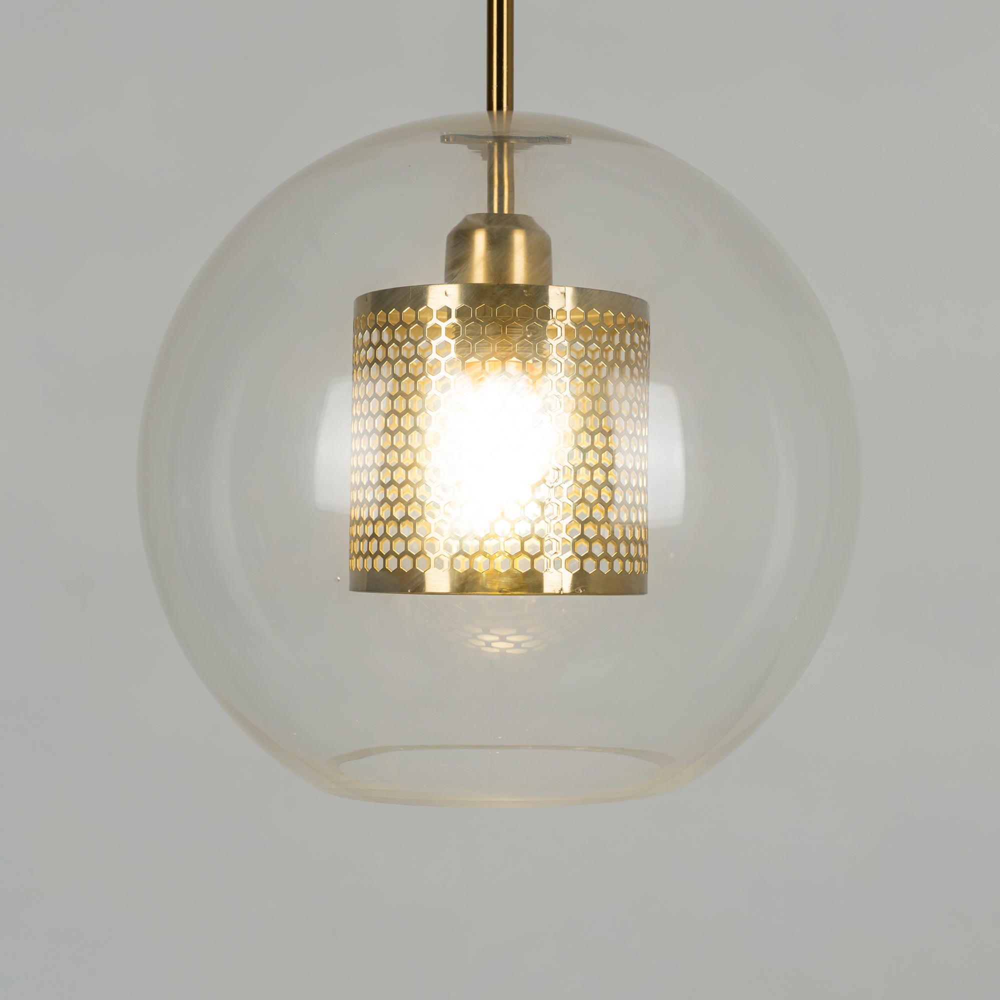 Chiswick Glass Pendant Light - Modern Hanging Ceiling Lamp for Kitchen Island, Dining Room & Bedroom Lighting