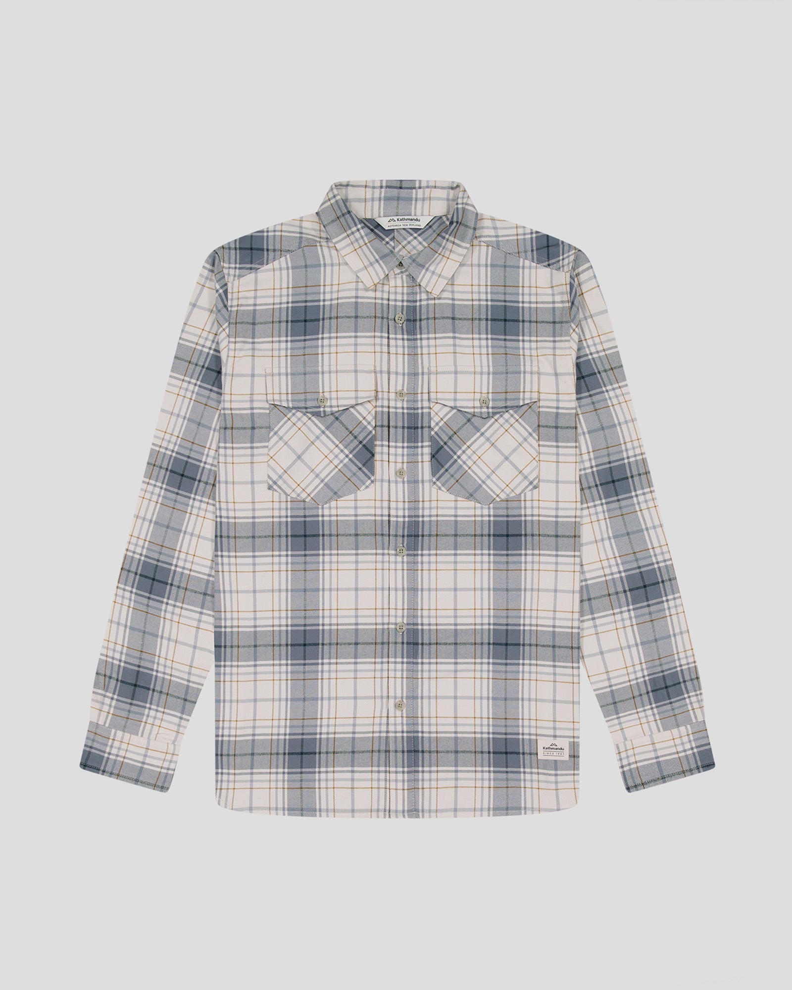 Men's Carrillon HF Long Sleeve Plaid Shirt - Comfortable Casual Button Down for Work & Outdoor Activities