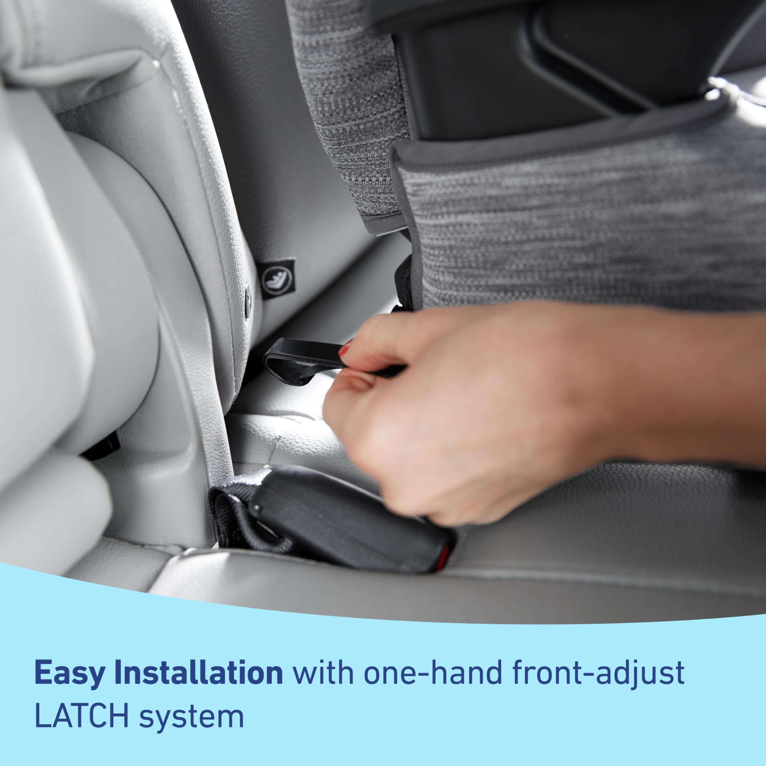 Graco TurboBooster 2.0 LX Highback Booster Car Seat with LATCH System - Safe & Comfortable Convertible Infant to Toddler Car Seat for Kids | Perfect for Family Travel, School Pickup & Road Trips