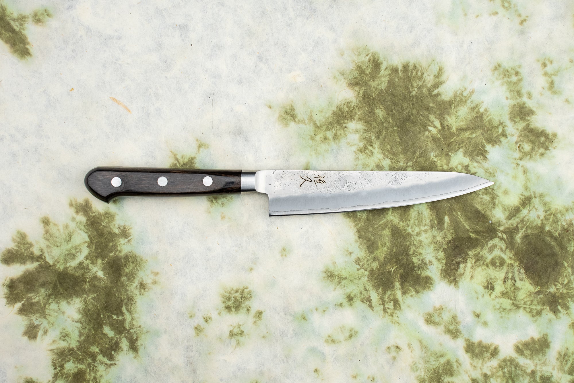 Tsunehisa Ginsan Nashiji Western Petty Knife 135mm - Japanese Stainless Steel Kitchen Knife for Slicing, Chopping & Precision Cutting