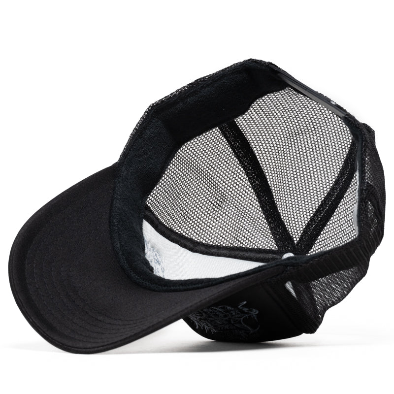 Savie Trucker Hat - Stylish Black Baseball Cap for Men & Women - Perfect for Outdoor Activities, Sports, and Casual Wear