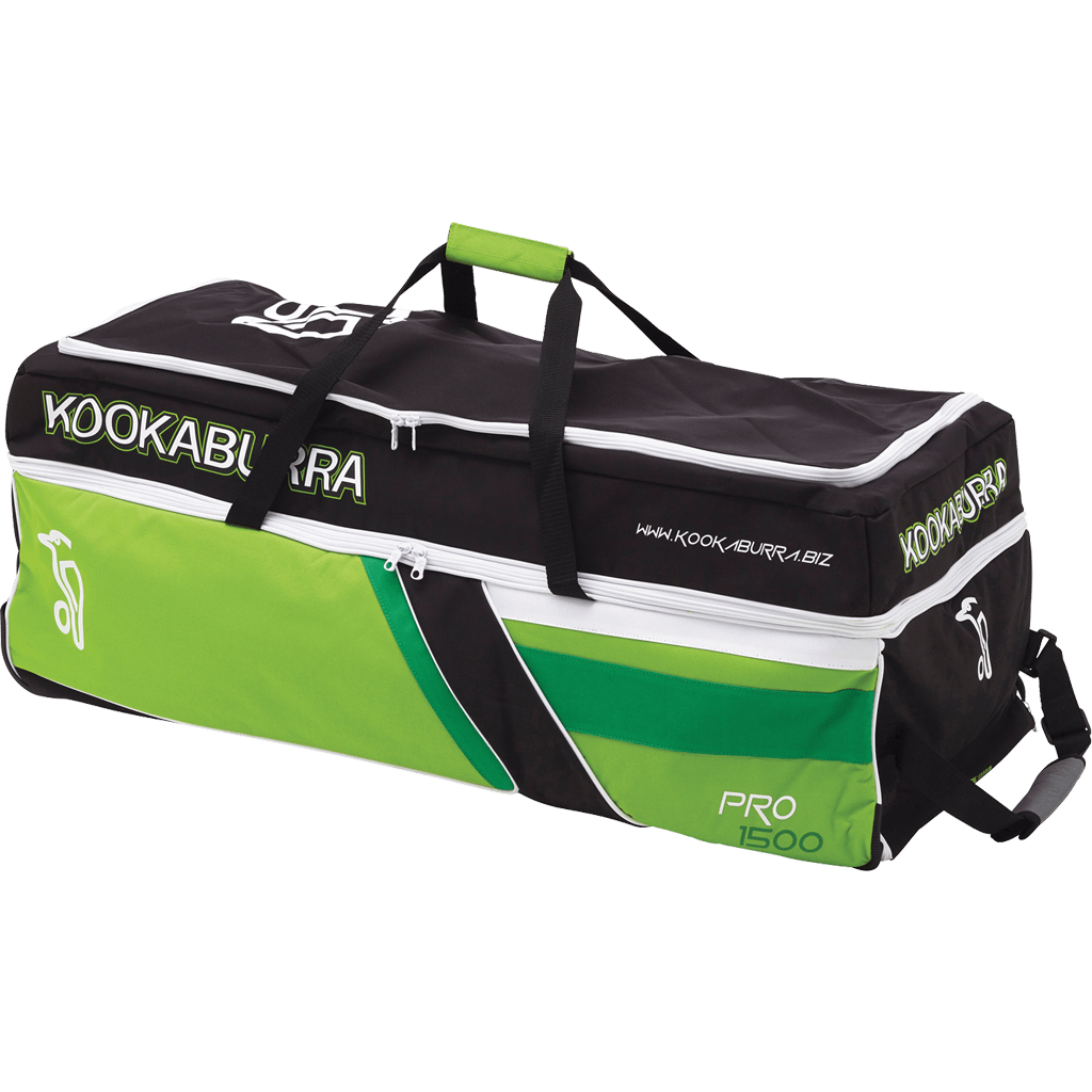 Kookaburra Pro 1500 Black/Cobalt Cricket Kit Bag - Premium Cricket Equipment Storage for Players & Teams - Perfect for Matches, Practice & Travel