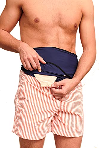 SIIL Ostomy Belt for Stoma Bag Support - Adjustable & Comfortable for Sports, Swimming & Daily Use - Includes Inner Pocket to Secure Colostomy Bag (Medium Size) - Ideal for Active Lifestyles & Post-Surgery Recovery