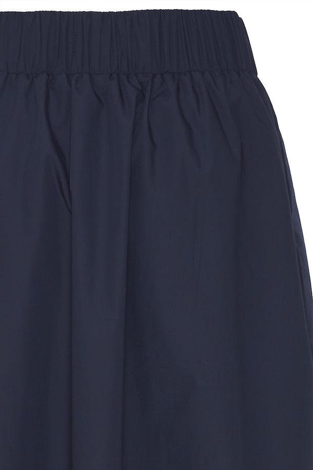 FINLEY MIDI SKIRT Women's Navy Blue A-Line Skirt for Office, Party & Casual Wear | Stretchy Comfortable Flowy Midi Length Skirt