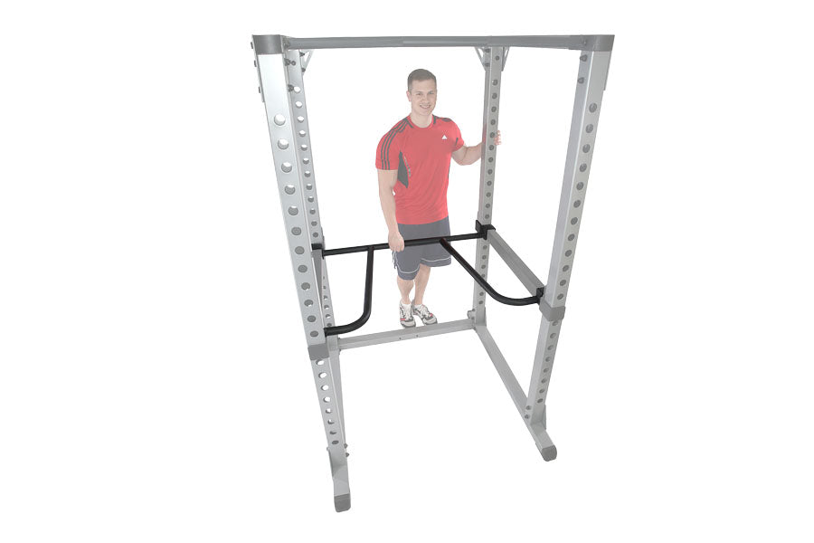 Body Solid Dip Bar Weight Rack Attachment (DR378) - Heavy Duty Pull Up & Dip Station for Home Gym Strength Training - Perfect for CrossFit, Calisthenics & Bodyweight Exercises
