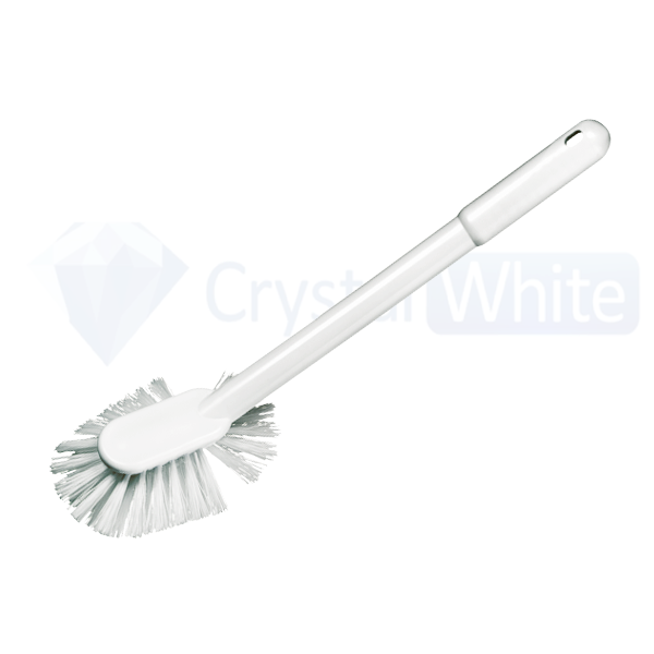 Oates Radial Toilet Brush with Holder - Heavy Duty Bathroom Cleaning Tool for Stubborn Stains - Ideal for Home, Office, and Commercial Use