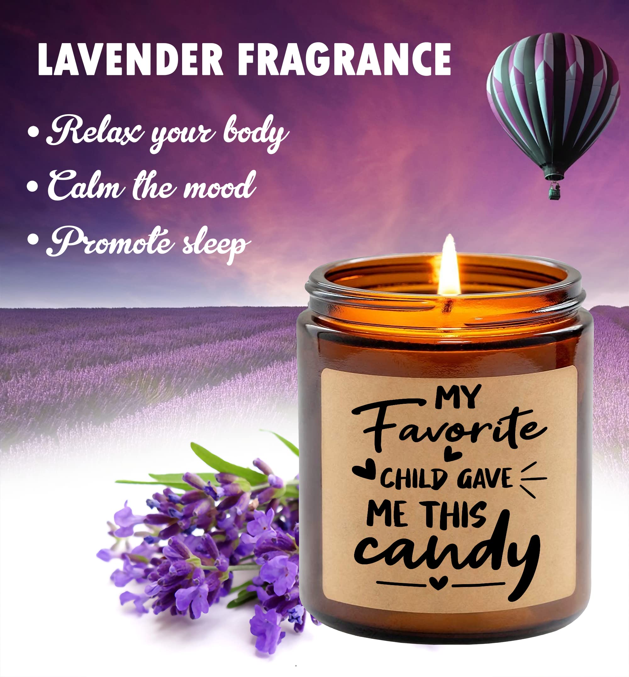 Funny Scented Soy Candle - Best Mom Dad Gift for Father's Day - Lavender Aroma for Relaxation