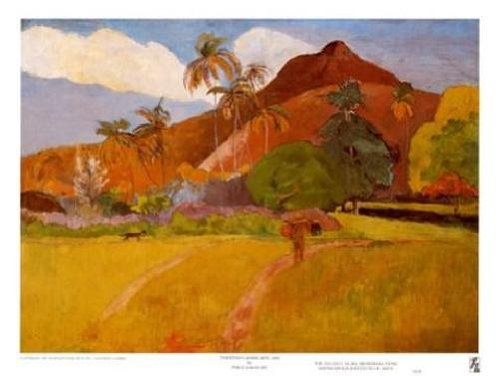 Paul Gauguin - Tahitian Landscape 1891 Art Print | High Quality Fine Art Reproduction | Perfect for Home Decor, Office Wall Art & Gift Giving