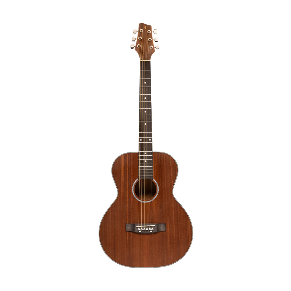 Stagg SA25 A MAHO 6-String Acoustic Guitar for Beginners - Right-Handed Natural Wood Guitar with Mahogany Top | Perfect for Camping, Travel & Home Practice
