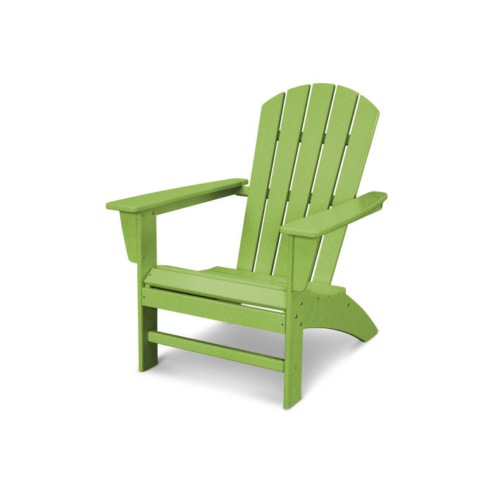 Durable POLYWOOD Nautical Adirondack Chair - All-Weather Outdoor Furniture for Patio, Poolside & Beach Relaxation