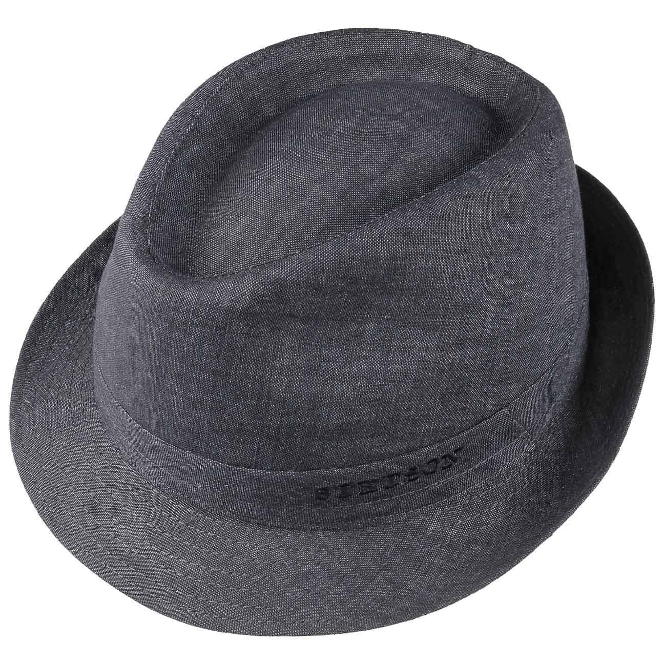 Stetson Geneva Linen Trilby Hat for Women & Men - Italian-Made Summer Sun Hat for Beach, Travel & Outdoor Activities