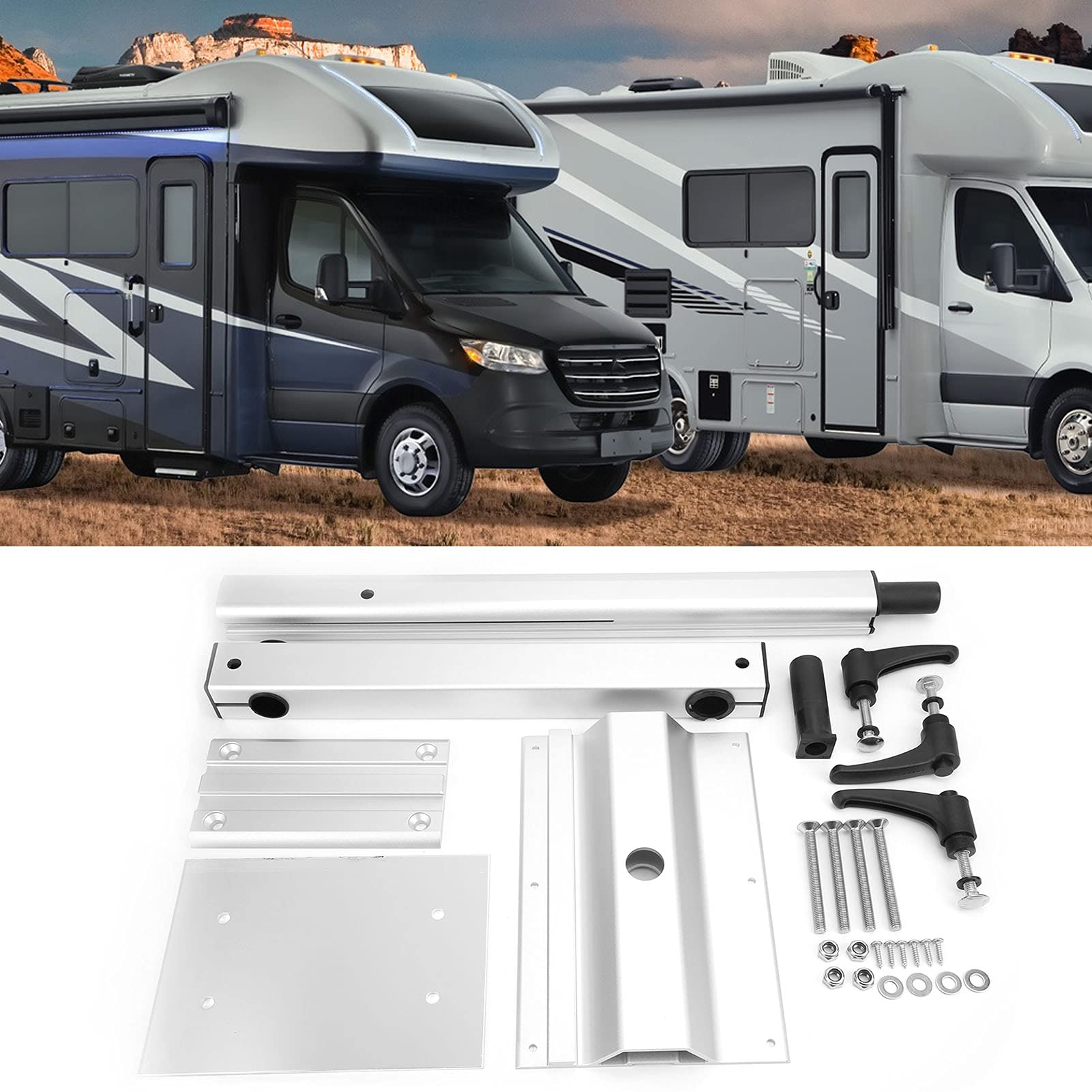 5pcs Adjustable RV Table Legs - Removable, Swivel, Height & Angle Adjustable for Motorhome, Yacht & Boat - Perfect for Dining, Workspace & Outdoor Use