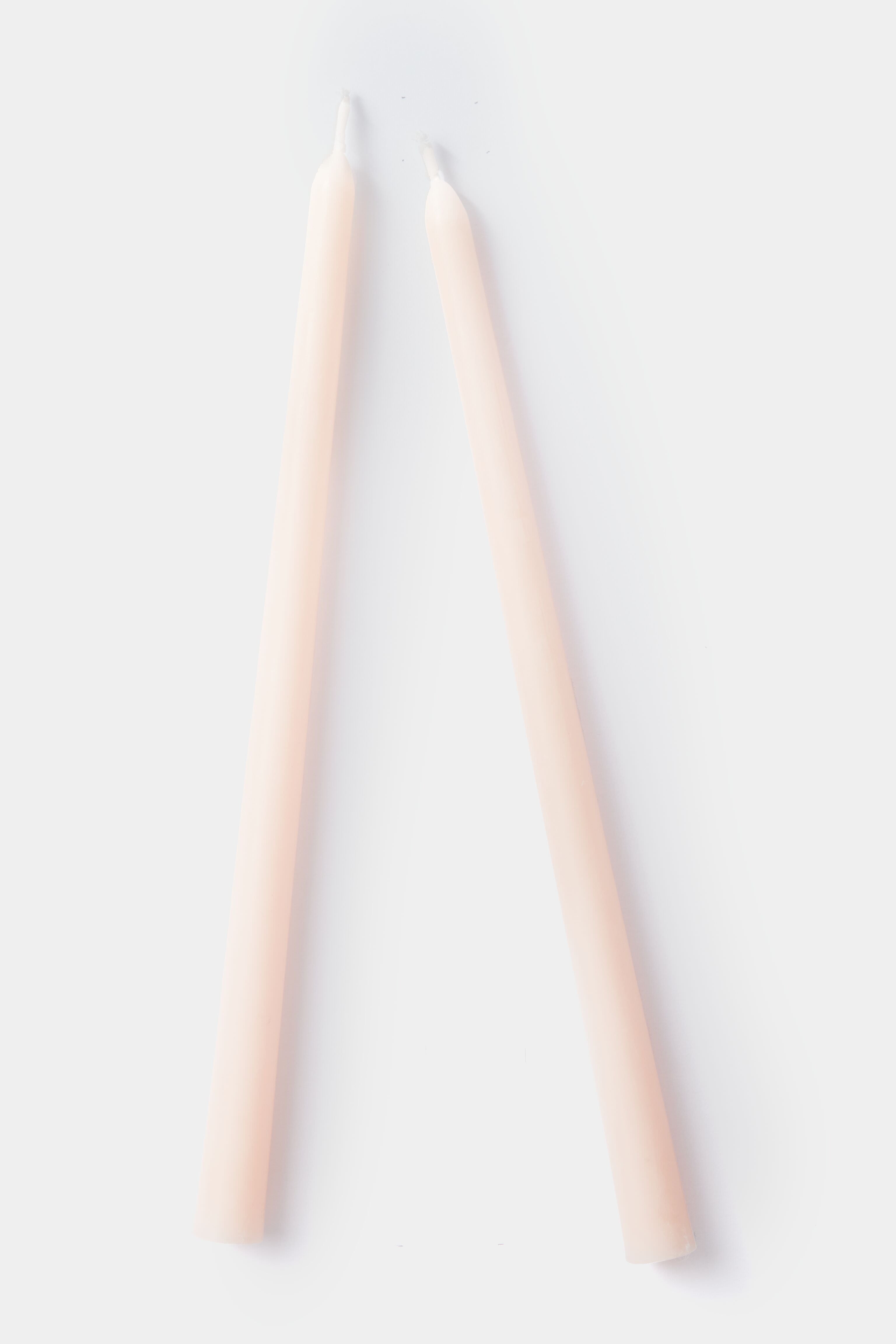 Natural Blush Everyday Tapers Candles - Set of 12 Long-Lasting Scented Taper Candles for Romantic Dinners, Wedding Decor & Home Ambiance