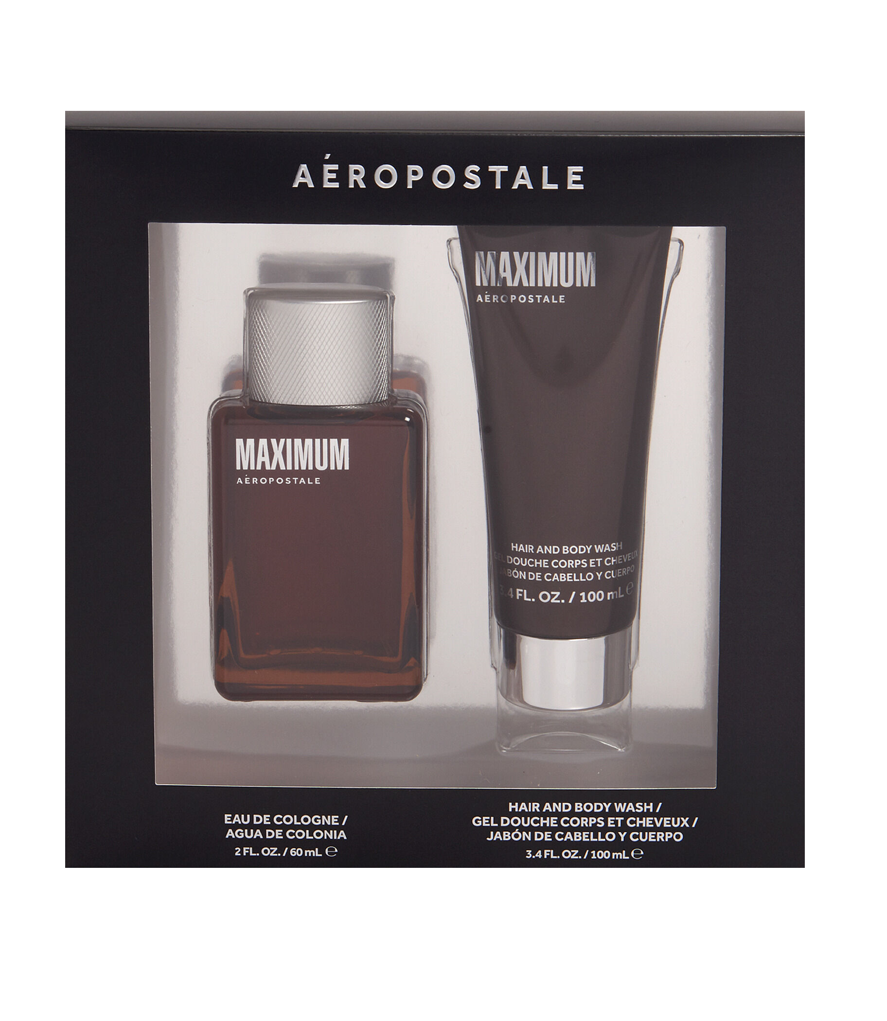 Aeropostale Maximum 2-Piece Gift Set for Men - 100ML Eau De Cologne Spray & 100ML Shower Gel | Perfect for Gifts, Travel & Daily Fragrance Refresh