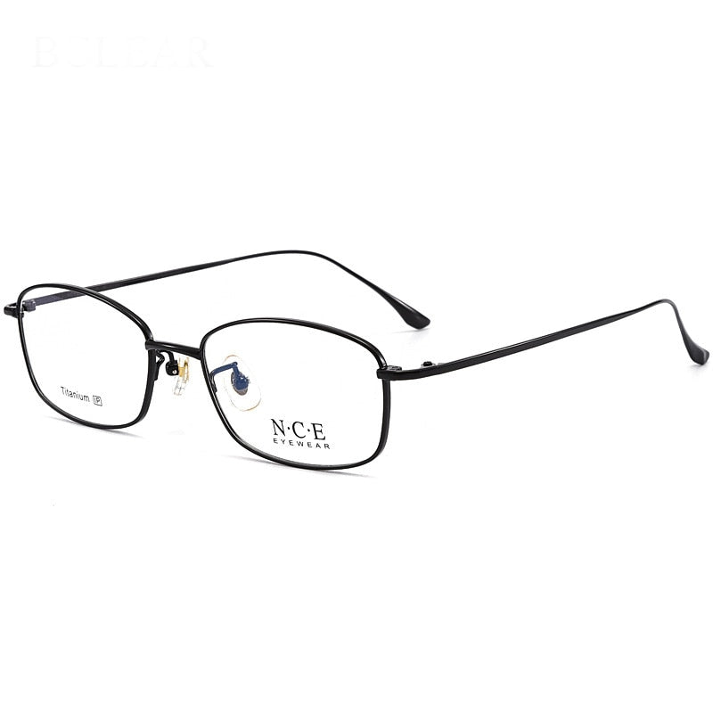 Bclear SC8508 Men's Full Rim Square Titanium Eyeglasses - Lightweight Durable Frame for Work, Reading & Everyday Wear