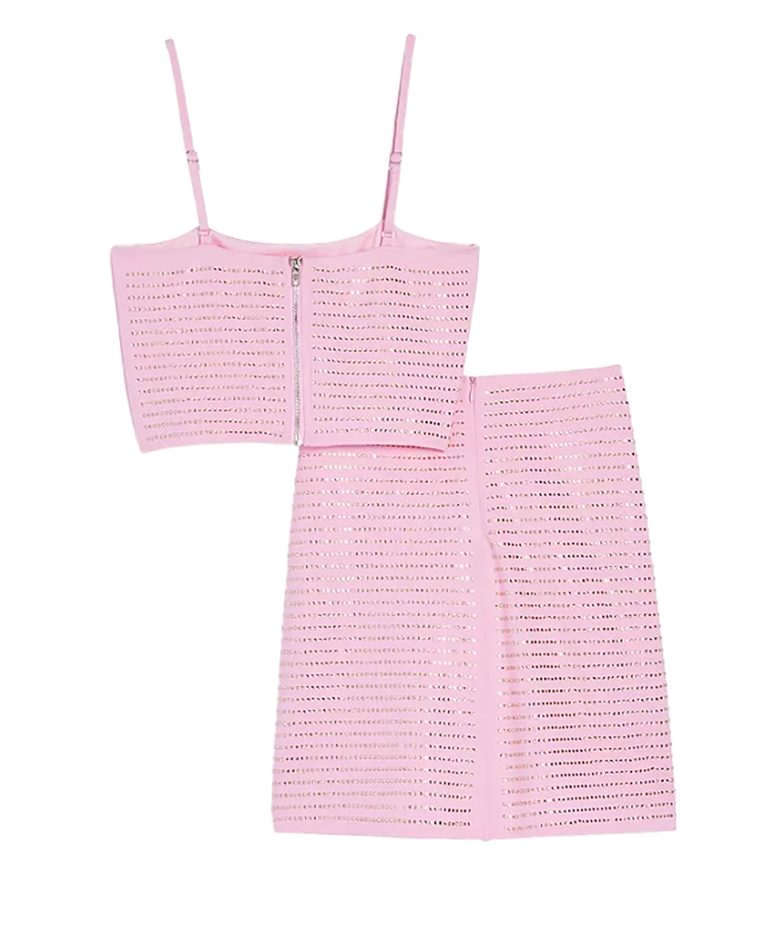 Trendy Franki Studded 2-Piece Outfit for Girls | Stylish Studded Top & Bottom Set | Perfect for Parties, School Events & Fashion Photos