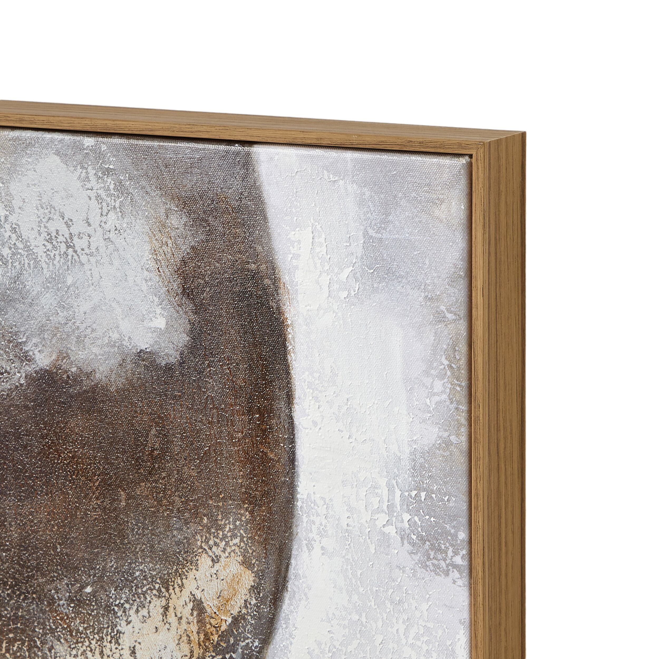 Abstract Earth Canvas II - 100x100cm Modern Wall Art Painting for Living Room, Bedroom & Office Decor | Large Square Canvas Print for Home & Commercial Spaces