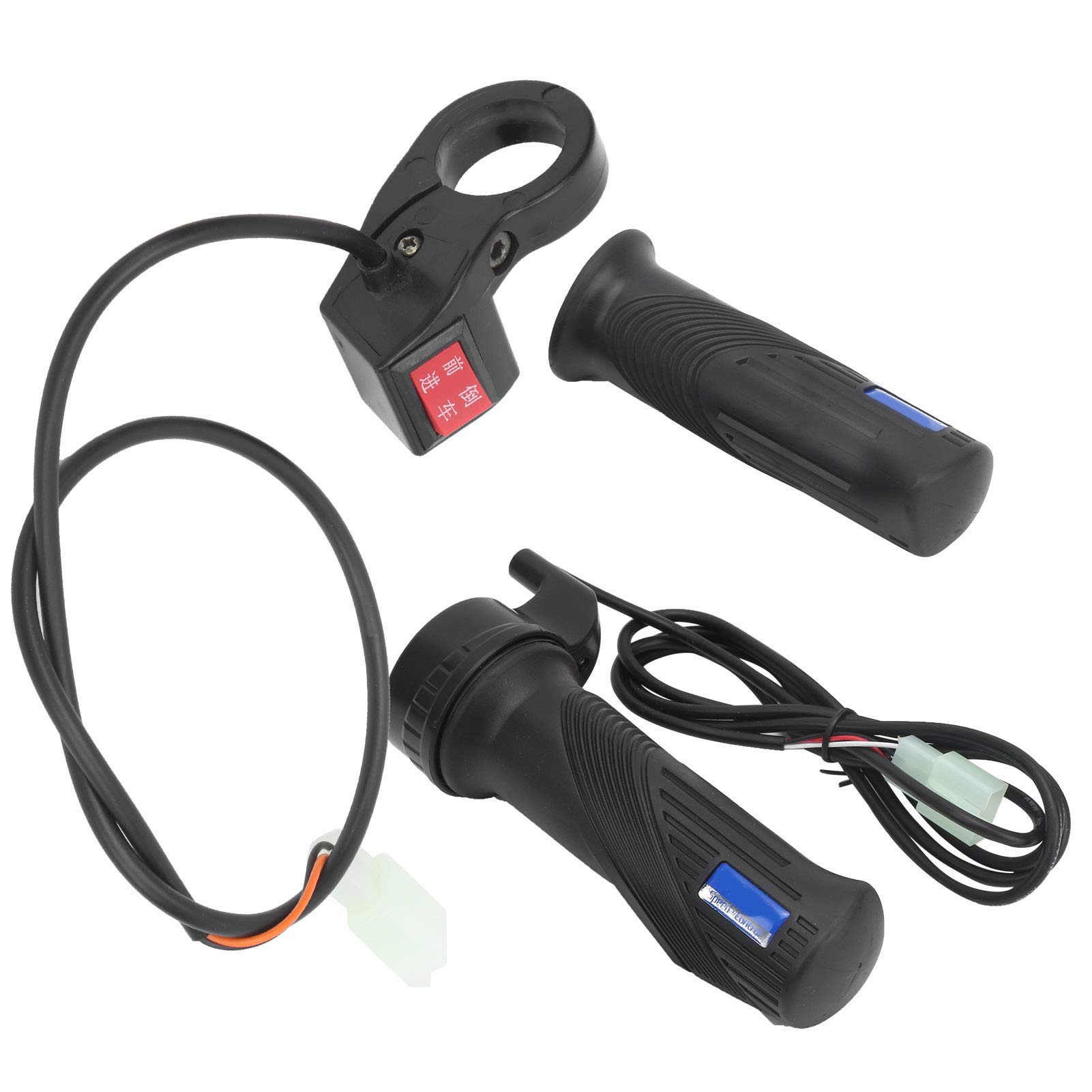 Premium Electric Bike Grips - Durable E-Bike Handlebar Grips with Forward/Reverse Gear Switch - Perfect for Commuting, Mountain Biking & Urban E-Bike Rides