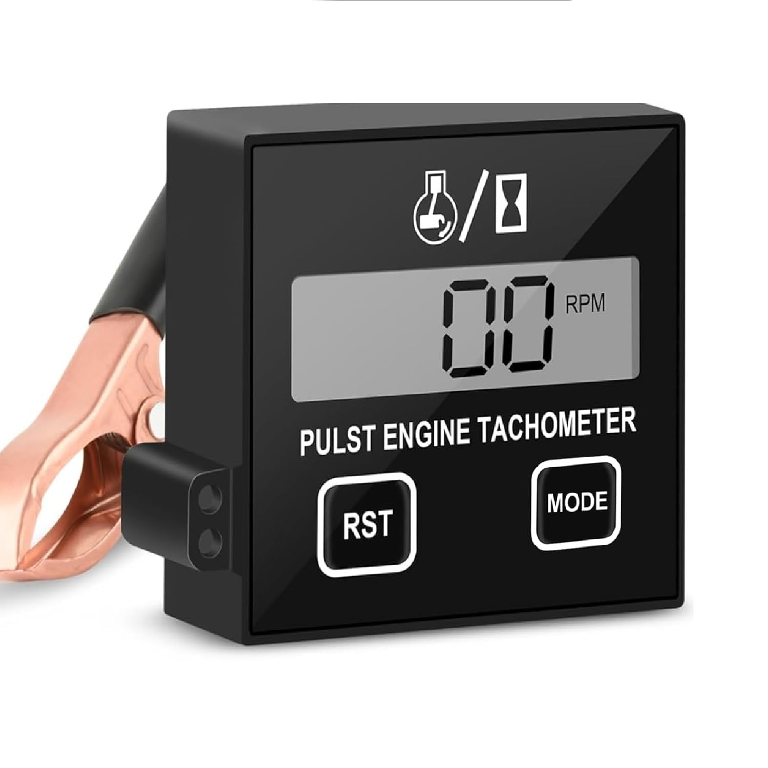 Digital Inductive RPM Tachometer for Small Engines - Accurate Tach Tool for Chainsaw, Lawn Mower, Generator, ATV, Dirt Bike, Boat & Tractor | Perfect for Engine Maintenance, Tuning & Performance Testing