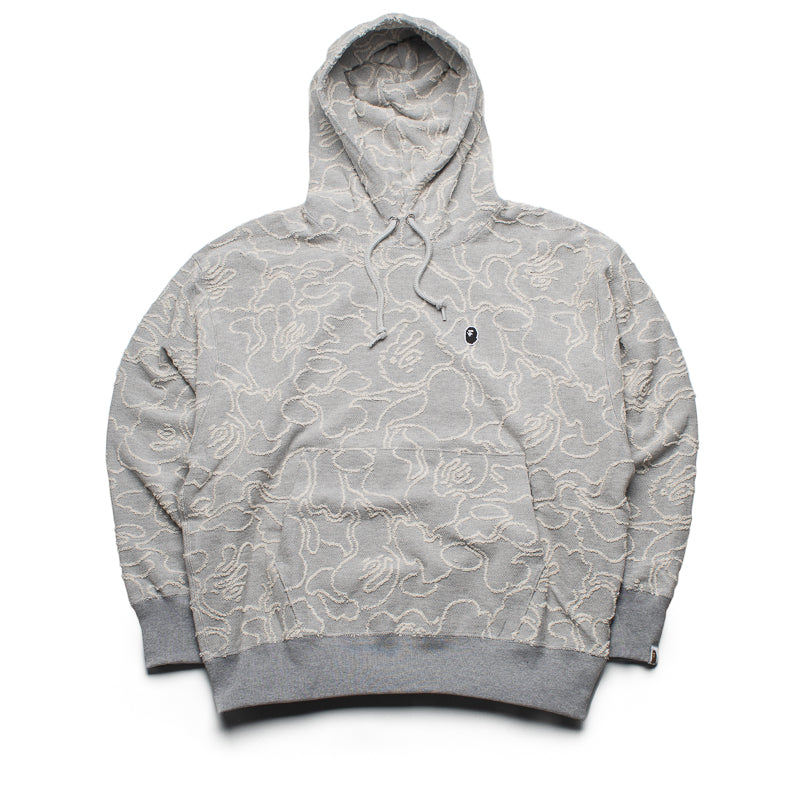 BAPE Line Camo Jacquard Pullover Hoodie for Men - Grey | Streetwear Fashion, Casual Wear & Urban Style | Perfect for Everyday Outfits and Street Style Looks