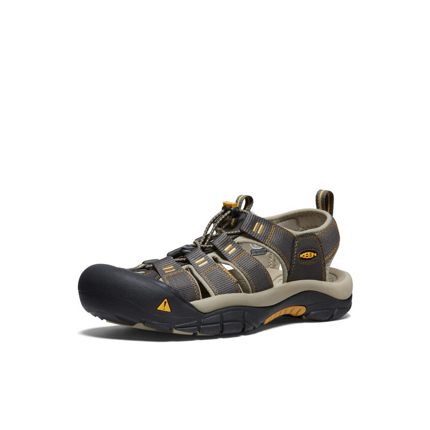 Men's Newport H2 Sandal - Lightweight Waterproof Hiking Sandals for Men, Comfortable Outdoor Adventure Shoes (Raven/Aluminum) - Perfect for Beach, Camping, and Travel