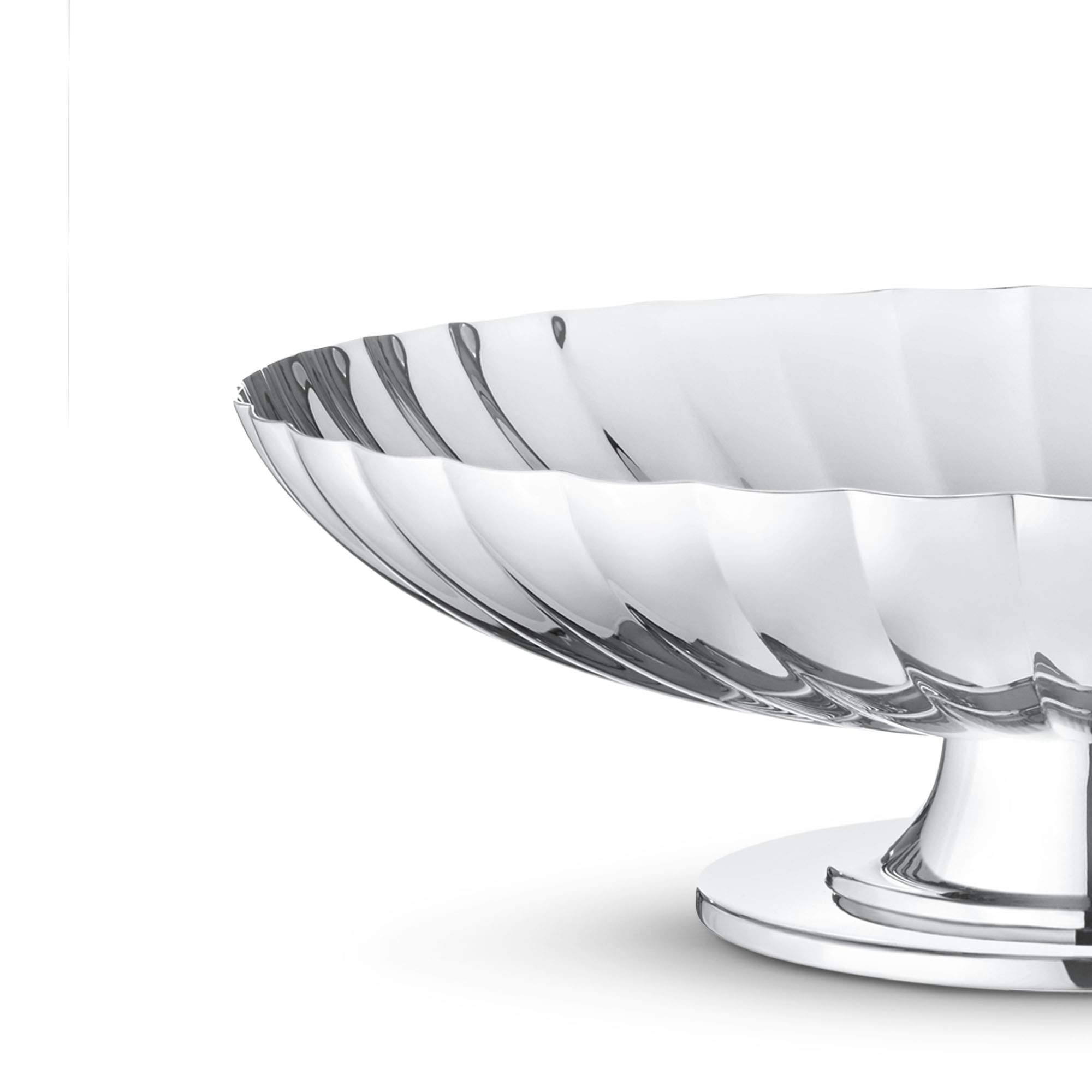 Georg Jensen Bernadotte Dish on Stand - Elegant Serving Platter for Dining & Entertaining - Perfect for Dinner Parties, Weddings & Home Decor