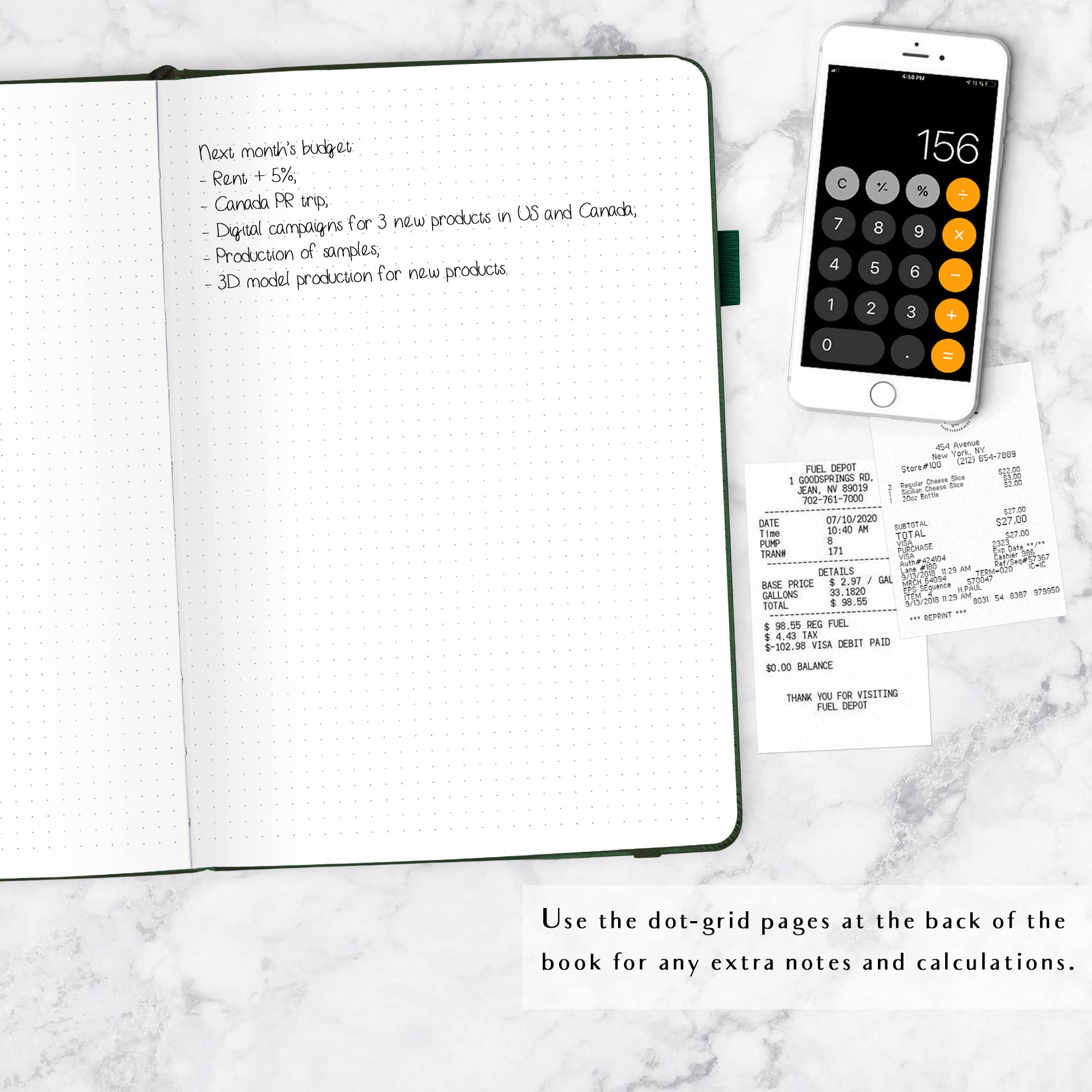 Small Business Expense Tracker Notebook - 7x10