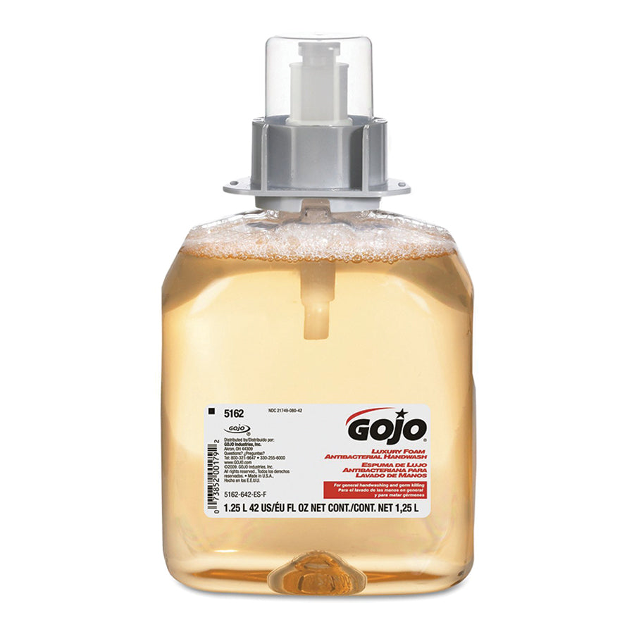 Gojo Anti-Bacterial Foam Hand Soap Refill - 1250ml (4 Pack) | Kills 99.9% Germs | Ideal for Restaurants, Hospitals & Home Use