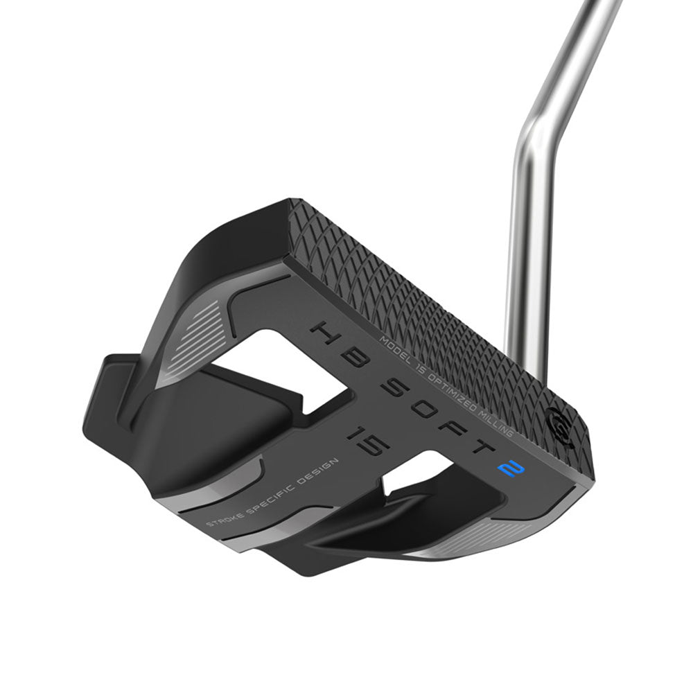 Cleveland Huntington Beach Soft 2 Black Men's Right-Handed 15 OS Putter - Premium Golf Putter for Improved Accuracy and Control on the Green