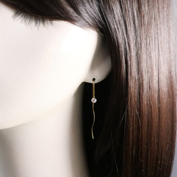 18K Yellow Gold Blue Moonstone Earrings for Women – Elegant Dangle Earrings, Hypoallergenic Jewelry Gift for Birthday, Anniversary & Special Occasions | Perfect for Weddings, Parties & Evening Events